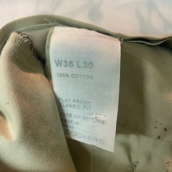 Dockers classic fit men’s khaki size w36/length 30 - Picture 7 of 8